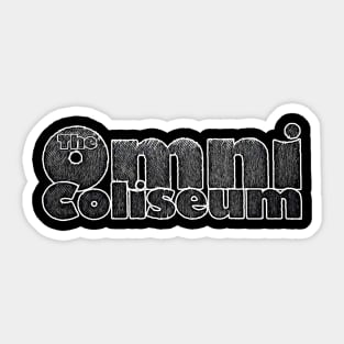 The Omni Coliseum in Atlanta! Sticker